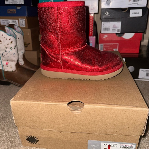 UGG Shimmering Red Boots
